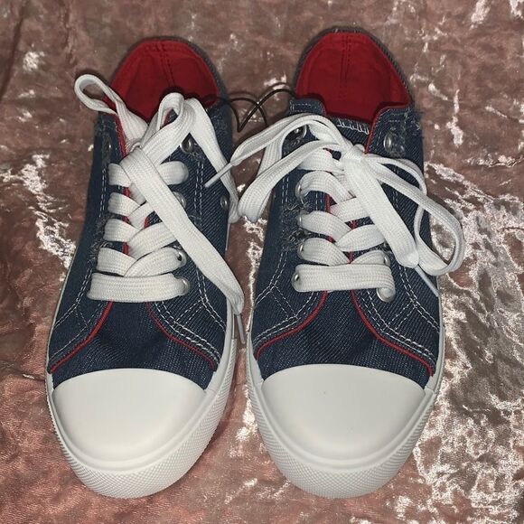 Jean Canvas Unisex Chuck Sneakers - Picture 1 of 8